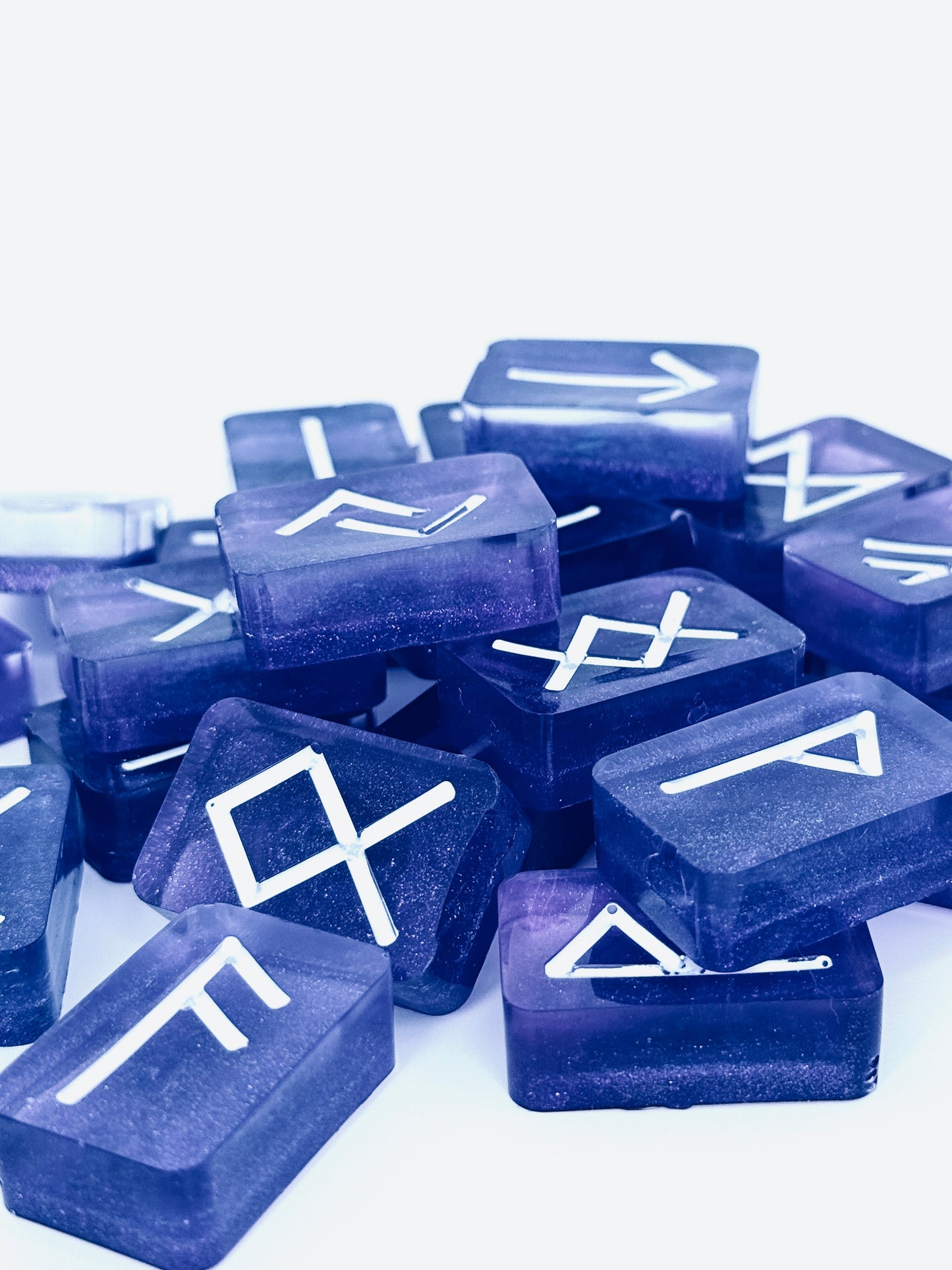 Elder Futhark Runic Alphabet Resin Rune Tokens - Rune Tokens for Divination