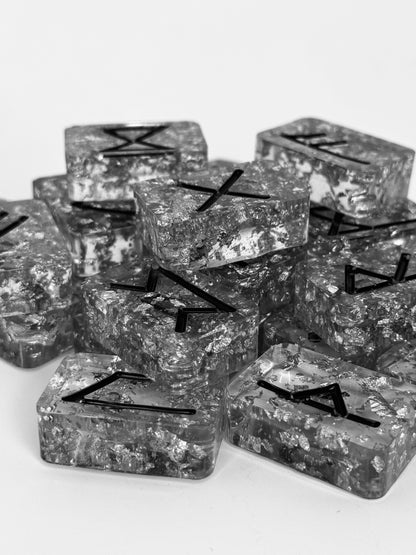 Elder Futhark Runic Alphabet Resin Rune Tokens - Rune Tokens for Divination