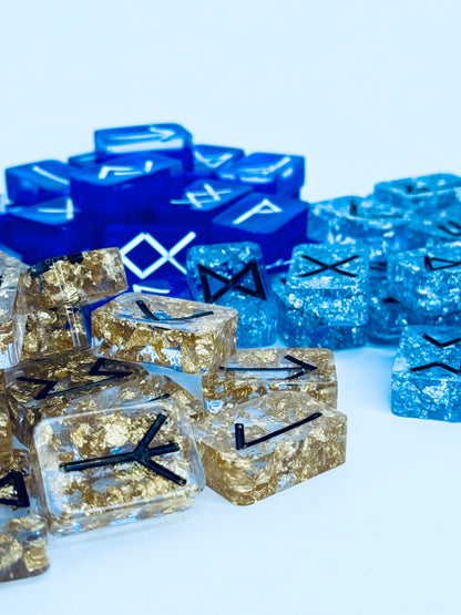 Elder Futhark Runic Alphabet Resin Rune Tokens - Rune Tokens for Divination