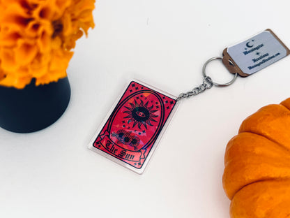 Holographic Tarot Inspired Acrylic Keychain