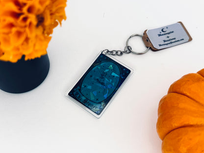 Holographic Tarot Inspired Acrylic Keychain