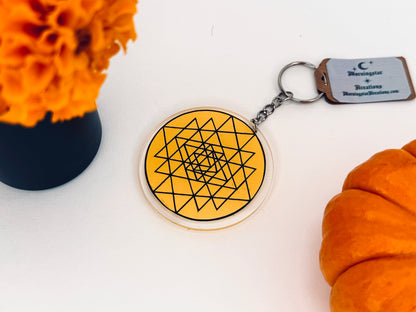Sacred Geometry Acrylic Keychain