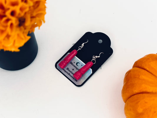 Bruja's Magic Wand Clay Earrings