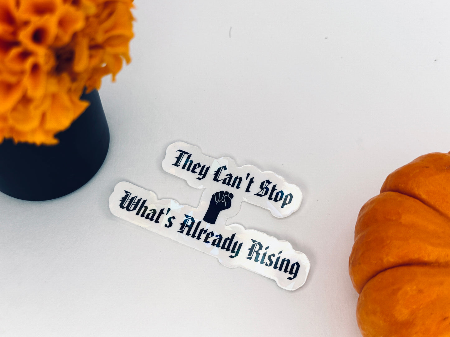 The Rising Holographic Permanent Vinyl Sticker