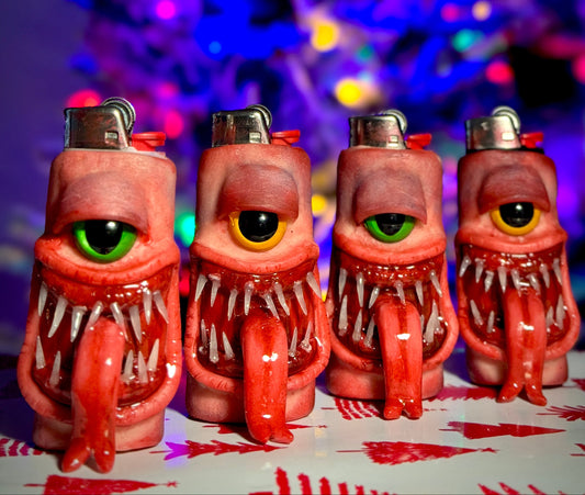 Cursed and Creepy Clay Lighter Sleeve Collection